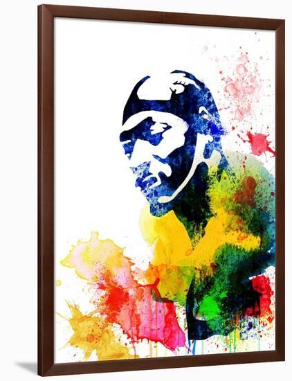 Snoop Dog Watercolor-Jack Hunter-Framed Art Print