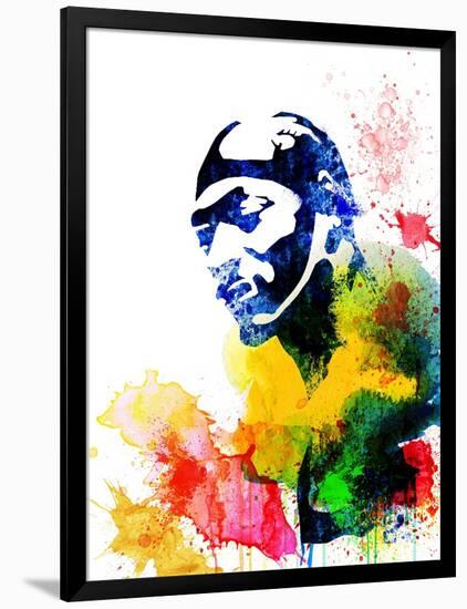 Snoop Dog Watercolor-Jack Hunter-Framed Art Print