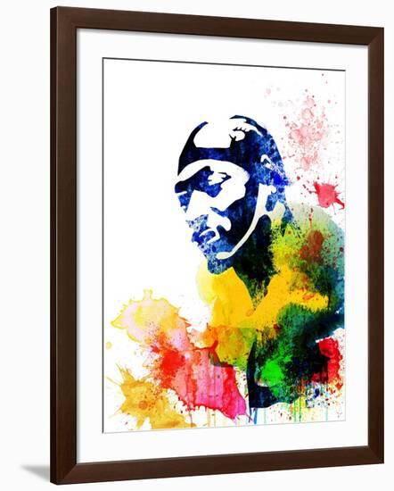 Snoop Dog Watercolor-Jack Hunter-Framed Art Print