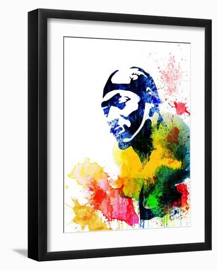 Snoop Dog Watercolor-Jack Hunter-Framed Art Print