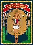 Mexican Girl-snoopgraphics-Laminated Art Print