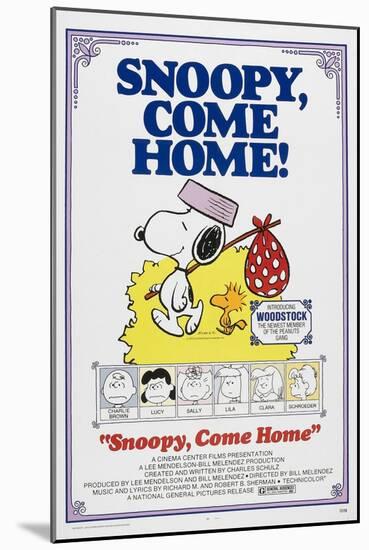 Snoopy, Come Home!-null-Mounted Premium Giclee Print