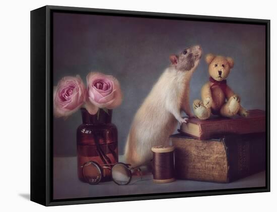 Snoozy and Friend-Ellen Van Deelen-Framed Stretched Canvas