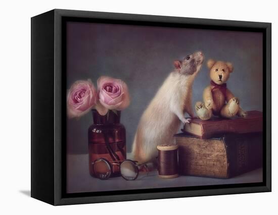 Snoozy and Friend-Ellen Van Deelen-Framed Stretched Canvas