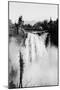 Snoqualmie Falls and Lodge, Washington Photograph - Snoqualmie, WA-Lantern Press-Mounted Art Print