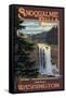 Snoqualmie Falls by Day, Washington-Lantern Press-Framed Stretched Canvas