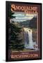 Snoqualmie Falls by Day, Washington-Lantern Press-Framed Art Print