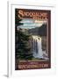 Snoqualmie Falls by Day, Washington-Lantern Press-Framed Art Print