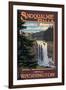 Snoqualmie Falls by Day, Washington-Lantern Press-Framed Art Print