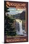 Snoqualmie Falls by Day, Washington-Lantern Press-Mounted Art Print