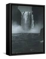 Snoqualmie Falls, Circa 1909-Asahel Curtis-Framed Stretched Canvas