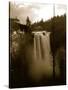 Snoqualmie Falls, Washington - View of Waterfall-Lantern Press-Stretched Canvas