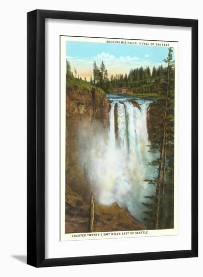 Snoqualmie Falls, Washington-null-Framed Art Print