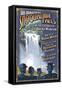 Snoqualmie Falls, Washington-Lantern Press-Framed Stretched Canvas