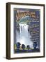 Snoqualmie Falls, Washington-Lantern Press-Framed Art Print