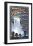 Snoqualmie Falls, Washington-Lantern Press-Framed Art Print