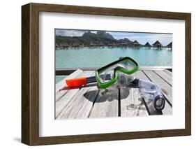 Snorkel and Mask-Alex Edmonds-Framed Photographic Print