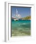 Snorkelers in Idyllic Cove, Norman Island, Bvi-Trish Drury-Framed Photographic Print