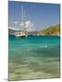 Snorkelers in Idyllic Cove, Norman Island, Bvi-Trish Drury-Mounted Photographic Print