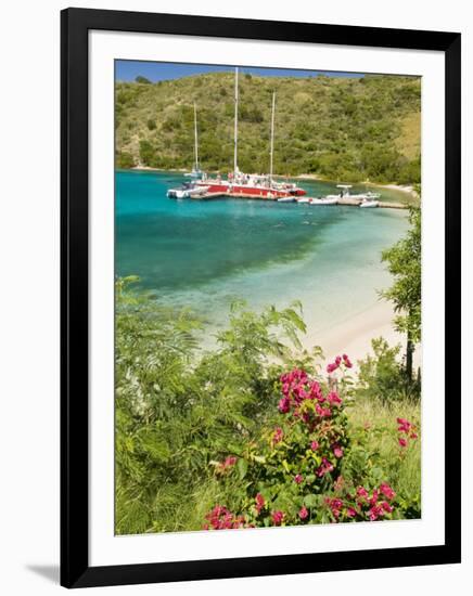Snorkelers in Idyllic Pirates Bight Cove, Bight, British Virgin Islands-Trish Drury-Framed Photographic Print