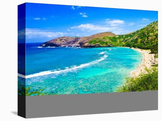 Snorkeling Bay in Oahu,Hawaii-Lorcel-Stretched Canvas