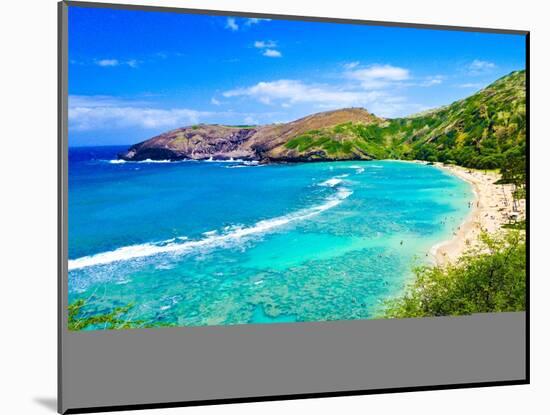 Snorkeling Bay in Oahu,Hawaii-Lorcel-Mounted Photographic Print