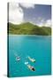 Snorkeling in Hawksnest Bay at St. John Island-Macduff Everton-Stretched Canvas