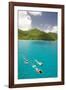 Snorkeling in Hawksnest Bay at St. John Island-Macduff Everton-Framed Photographic Print