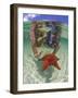 Snorkeling in the Blue Waters of the Bahamas-Greg Johnston-Framed Photographic Print