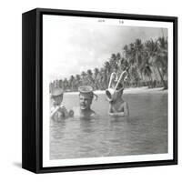 Snorkeling with the Kids-null-Framed Stretched Canvas