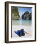 Snorkelling Equipment on Beach, Ao Maya, Ko Phi Phi Leh, Thailand-Ian Trower-Framed Photographic Print