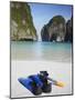 Snorkelling Equipment on Beach, Ao Maya, Ko Phi Phi Leh, Thailand-Ian Trower-Mounted Photographic Print