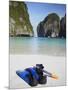 Snorkelling Equipment on Beach, Ao Maya, Ko Phi Phi Leh, Thailand-Ian Trower-Mounted Photographic Print