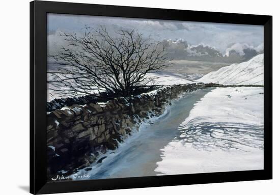 Snow Above Barbondale, Barbon, nr Kirby Lonsdale, Cumbria-John Cooke-Framed Giclee Print