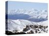 Snow Above Summer Pastures of Ouarikt Valley, High Atlas Mountains, Morocco, North Africa, Africa-David Poole-Stretched Canvas