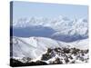 Snow Above Summer Pastures of Ouarikt Valley, High Atlas Mountains, Morocco, North Africa, Africa-David Poole-Stretched Canvas