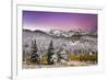 Snow and Fall Leaves in Utah-Lindsay Daniels-Framed Photographic Print