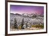 Snow and Fall Leaves in Utah-Lindsay Daniels-Framed Photographic Print