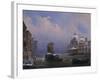 Snow and Fog in Venice (Grand Canal and Church of the Salute)-Ippolito Caffi-Framed Art Print