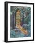 Snow and Stained Glass-null-Framed Giclee Print