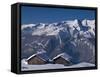 Snow as Far as the Eye Can Reach in the Swiss Alps-Armin Mathis-Framed Stretched Canvas