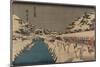 Snow at Akabane, Shiba, 1832-1834-Utagawa Hiroshige-Mounted Giclee Print