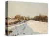 Snow at Argenteuil, 1874-Alfred Sisley-Stretched Canvas
