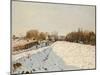 Snow at Argenteuil, 1874-Alfred Sisley-Mounted Giclee Print