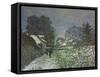 Snow at Argenteuil, 1874-Claude Monet-Framed Stretched Canvas