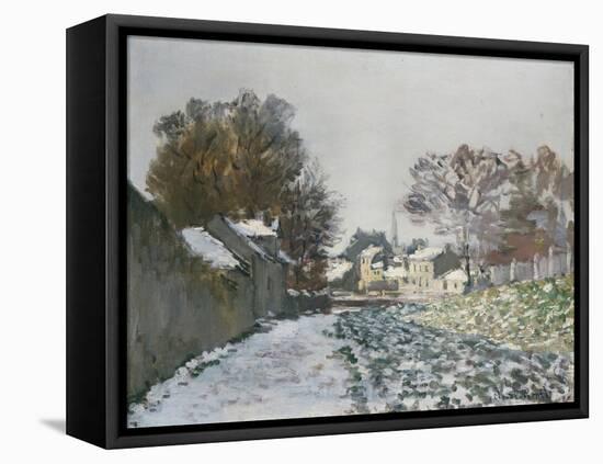 Snow at Argenteuil, 1874-Eugène Boudin-Framed Stretched Canvas