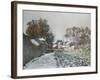 Snow at Argenteuil, 1874-Eugène Boudin-Framed Giclee Print