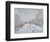 Snow at Argenteuil, 1875-Claude Monet-Framed Art Print