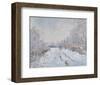 Snow at Argenteuil, 1875-Claude Monet-Framed Art Print