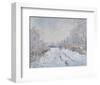 Snow at Argenteuil, 1875-Claude Monet-Framed Art Print